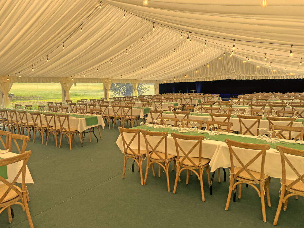 Marquees for corporate events.